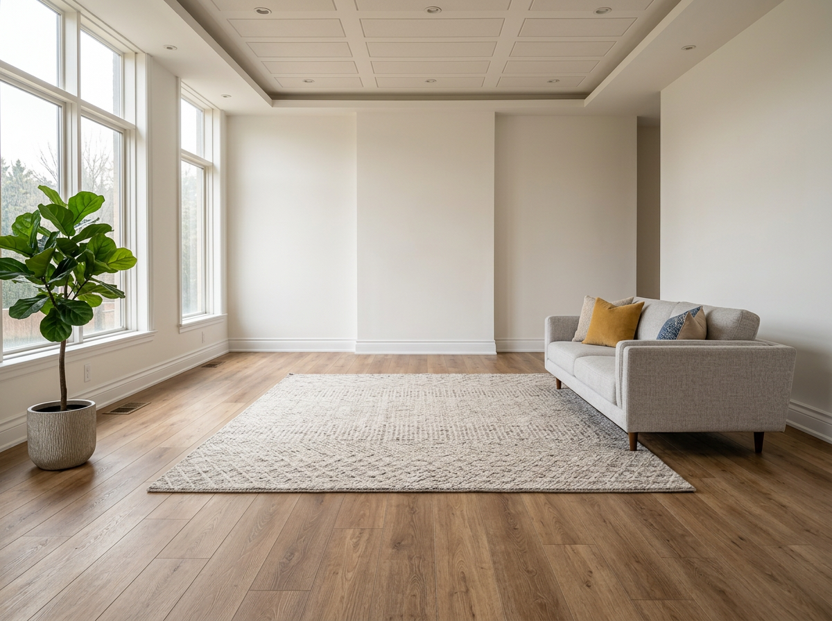 LVP living room transformation — after