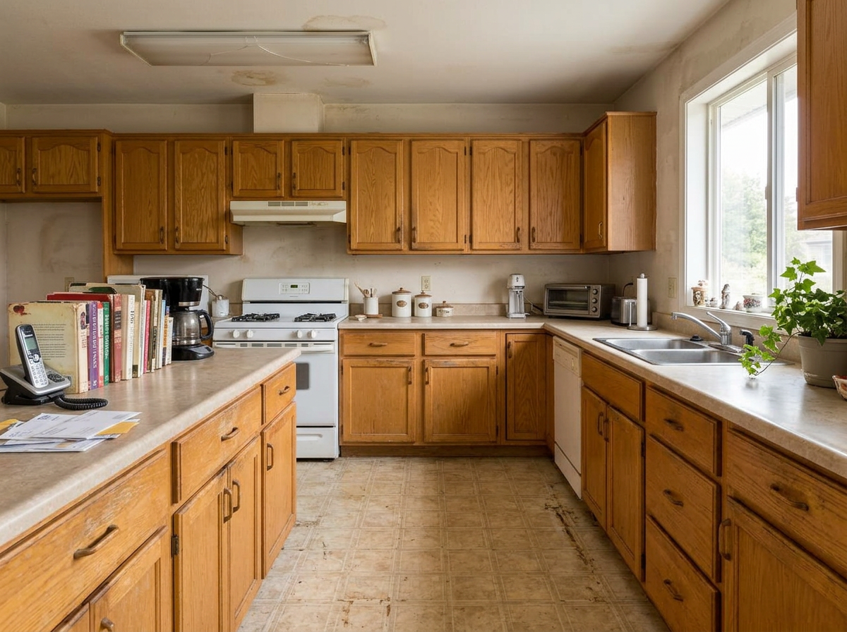 Full cabinet replacement — before