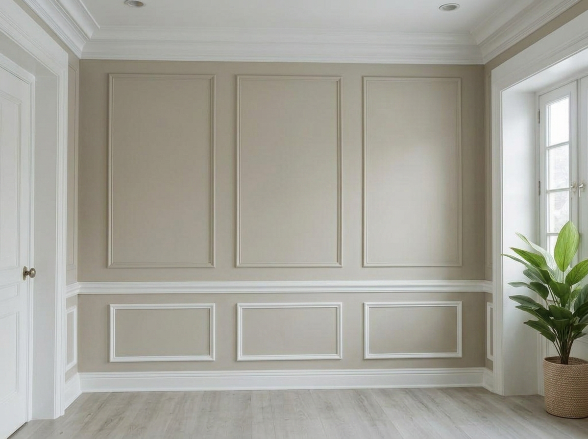 Interior repaint & trim work — after